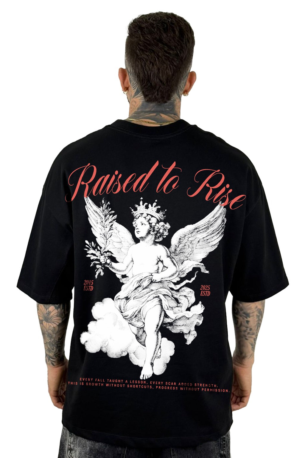 Oversize Negra Raised To Rise