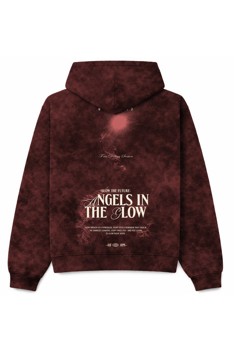 Buzo rojo sky angels in the glow