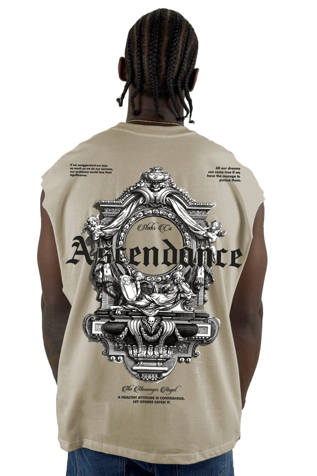 Camisilla Beige Ascendance alto gramaje