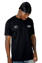 Camiseta Negra Angels Black 555 Alto Gramaje