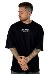 Oversize Negra Lil Wayne Fuego Alto Gramaje