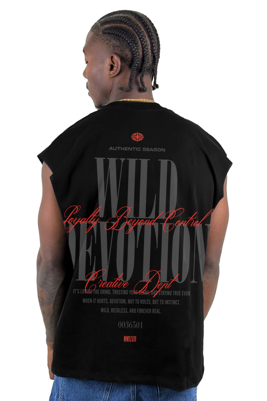 Camisilla Negra Wild Devotion Alto Gramaje