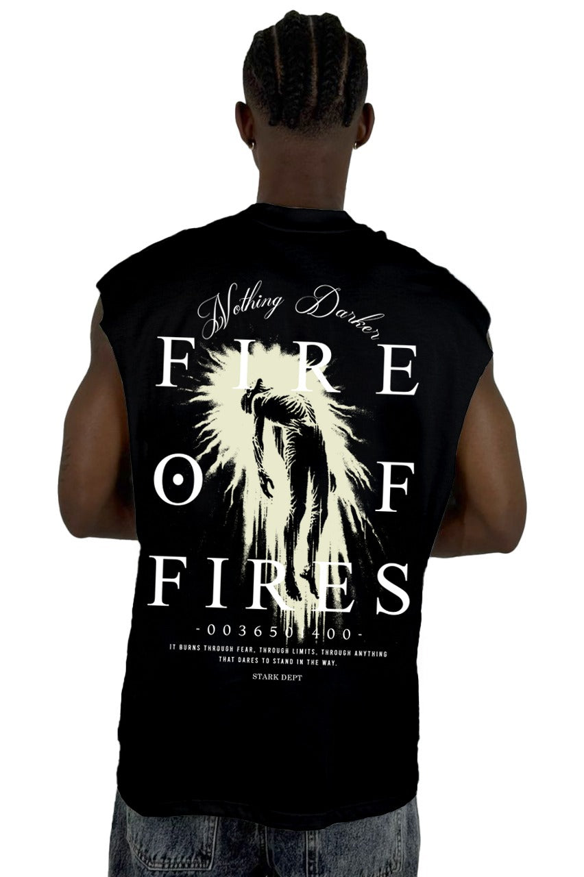 Camisilla Negra Fire Of  Fires Alto Gramaje