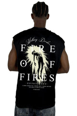 Camisilla Negra Fire Of  Fires Alto Gramaje