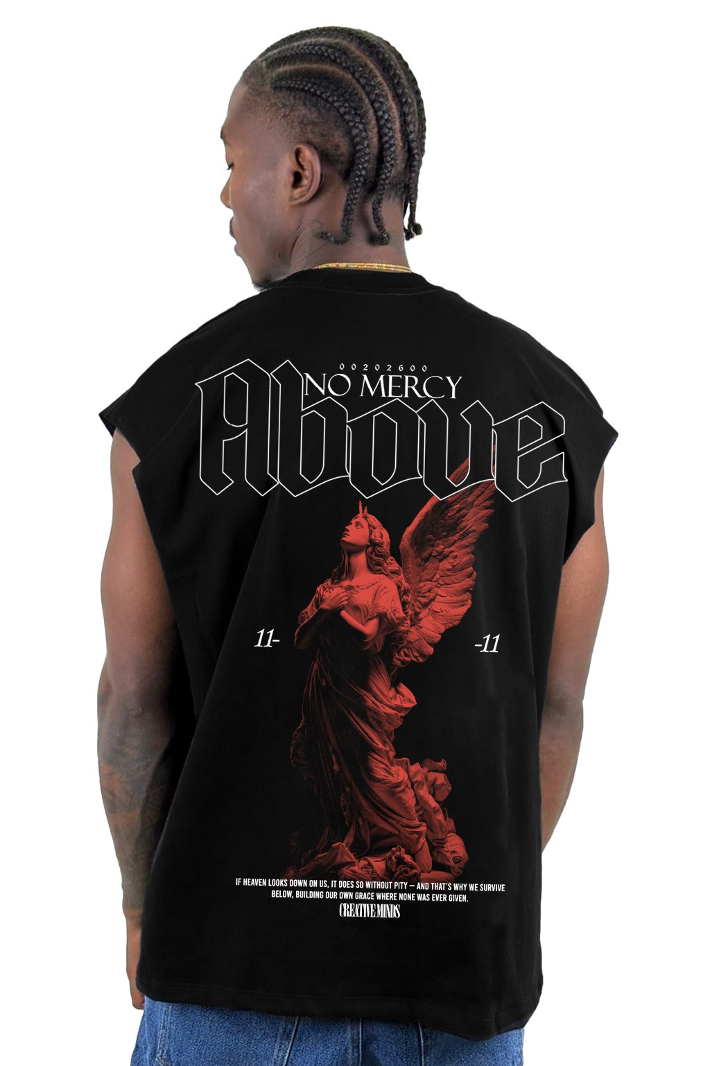 Camisilla Negra No Mercy Above Alto Gramaje