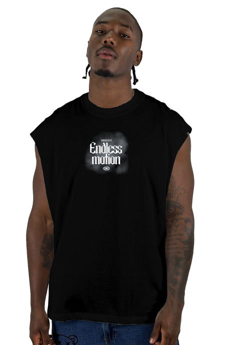 Camisilla Negra Endless Motion Alto Gramaje