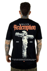 Camiseta Negra Born For Redemption Alto Gramaje