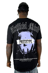 Camiseta Negra Artificial Mind Prototype Alto Gramaje