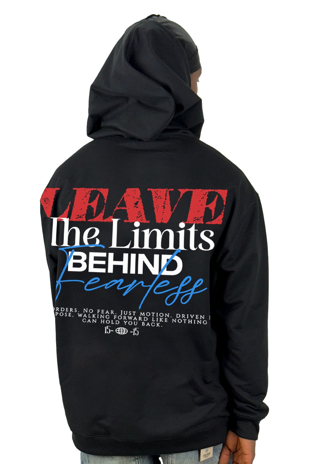 Buzo Capucha Negro Leave The Limits Behind