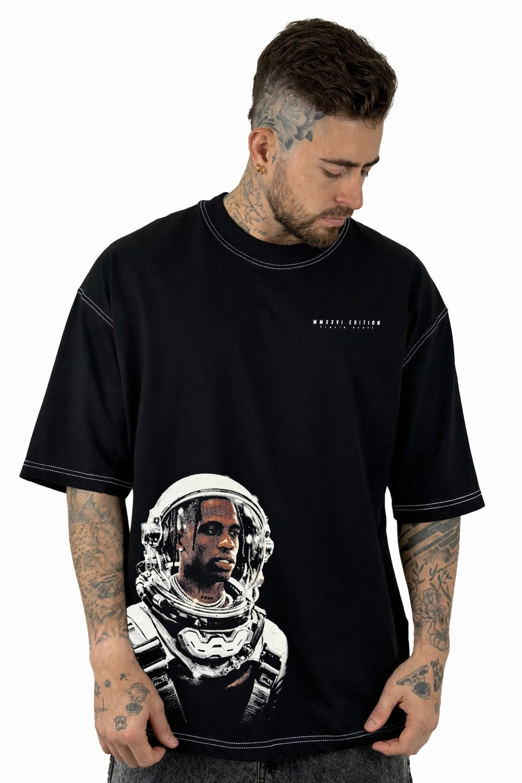 Oversize Negra Astro Jack Alto Gramaje