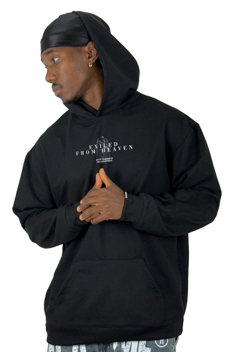 Buzo Capucha Negro Exiled From Heaven