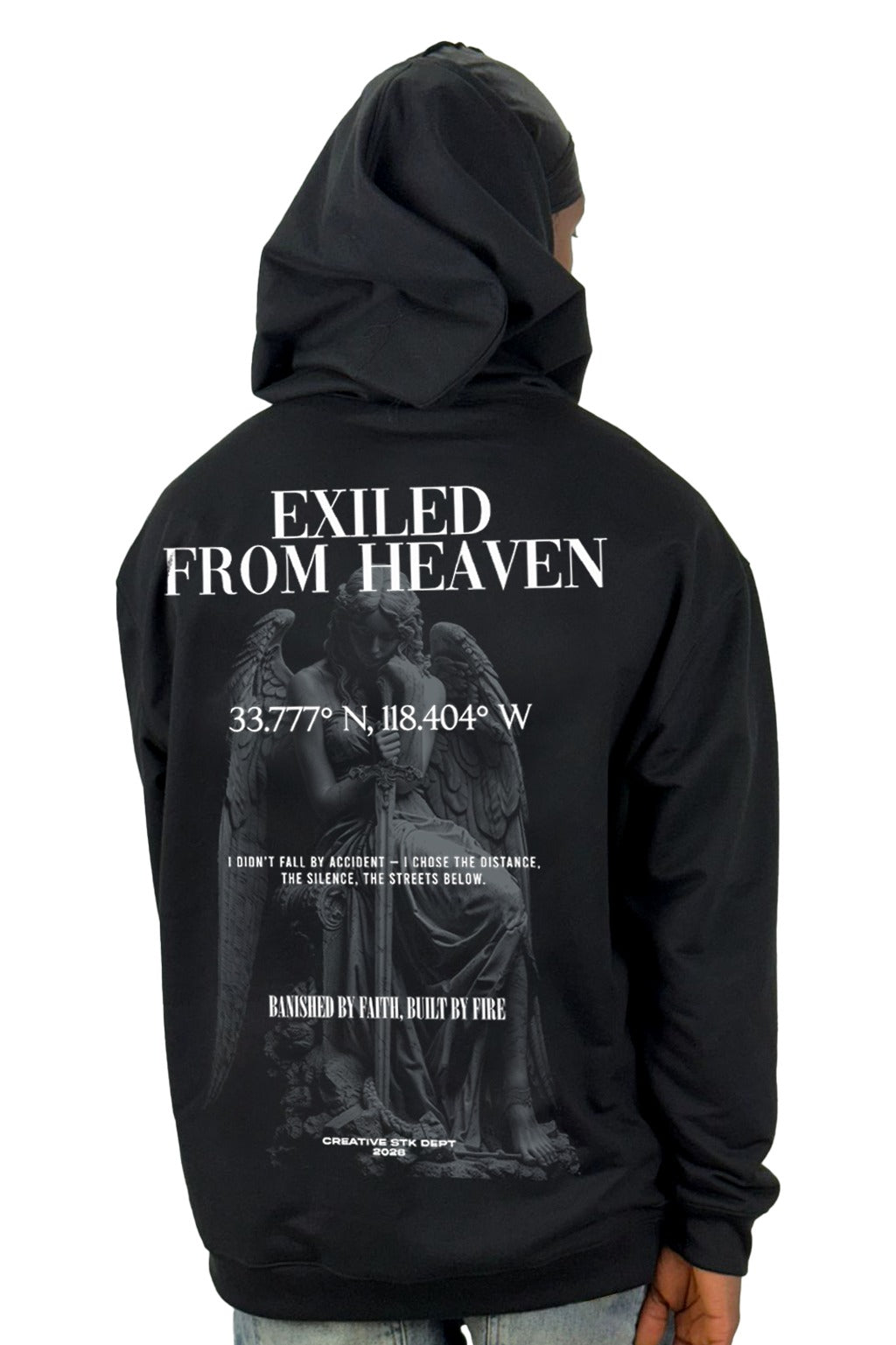 Buzo Capucha Negro Exiled From Heaven