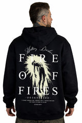 Buzo Capucha Negro Fire Of Fires