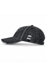 Gorra Negra Bordado S Con Lavanderia