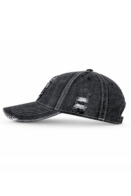 Gorra Negra Bordado S Con Lavanderia