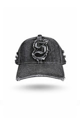 Gorra Negra Bordado S Con Lavanderia