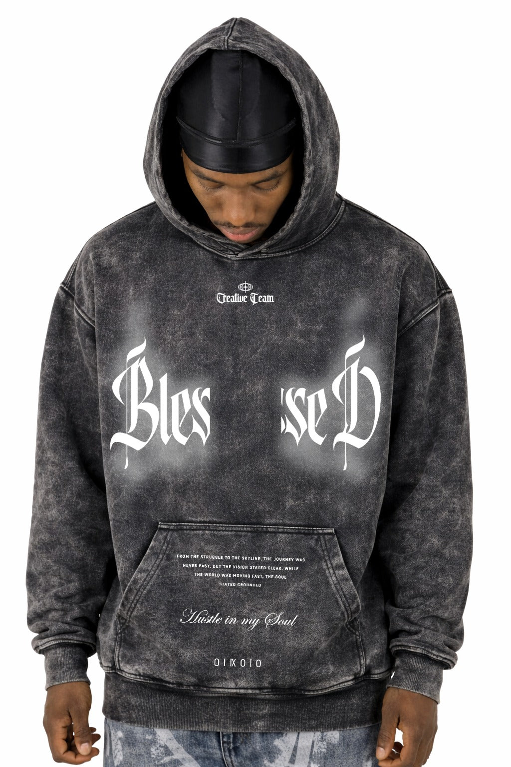 Buzo Negro sky Blessed