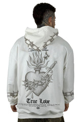 Buzo Capucha Blanco True Love