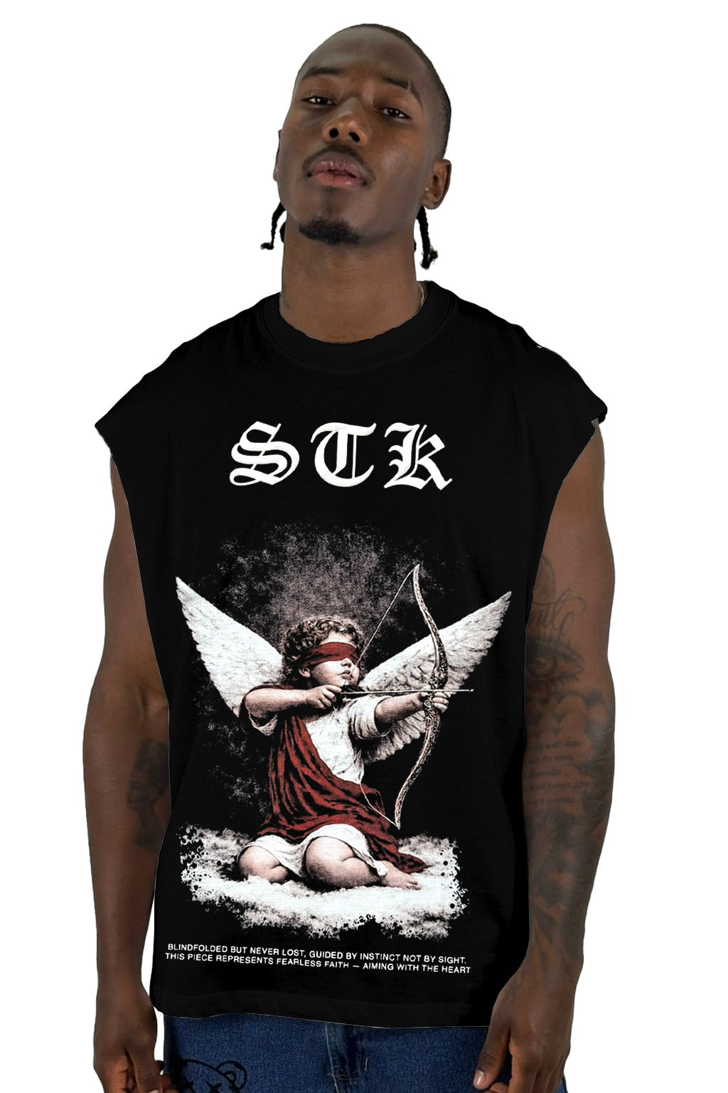 Camisilla Negra Cupido STK Alto Gramaje