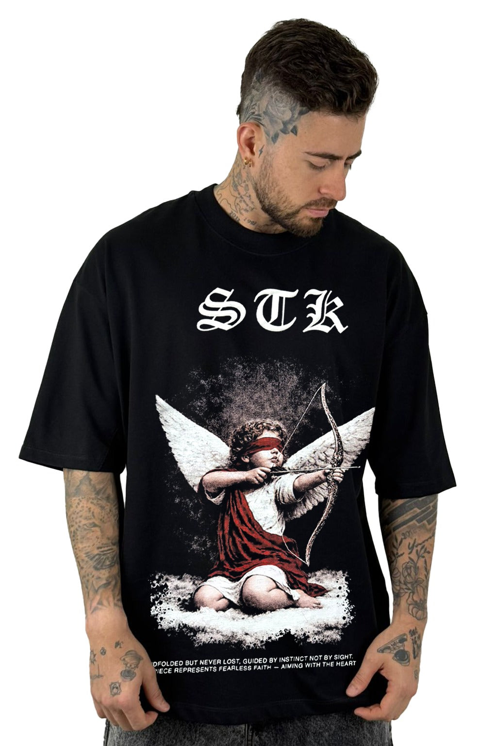 Oversize negra STK Cupido Alto Gramaje