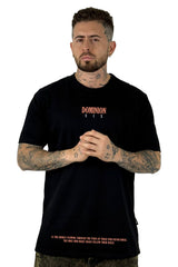 Camiseta Negra Dominion Corona Alto Gramaje