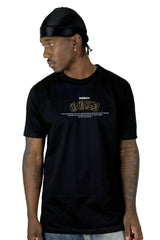 Camiseta Negra Gold Angel Alto Gramaje