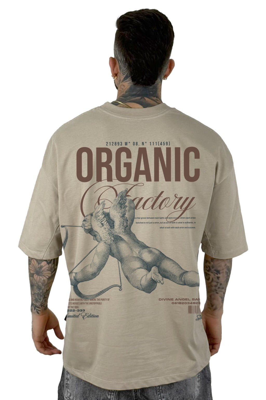 Oversize Beige Organic Factory Alto Gramaje
