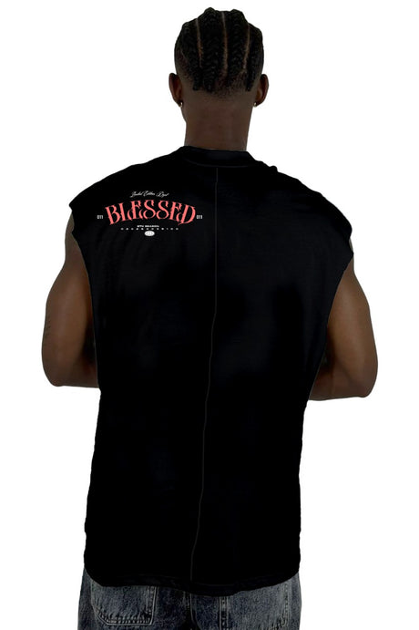 Camisilla  Negra Blessed Alto Gramaje