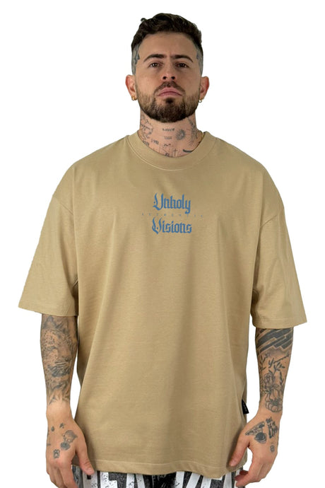Oversize Beige Unholy Visions Alto Gramaje