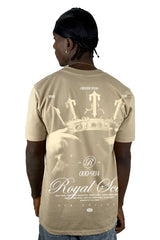 Camiseta beige claro Royal Scar Alto Gramaje