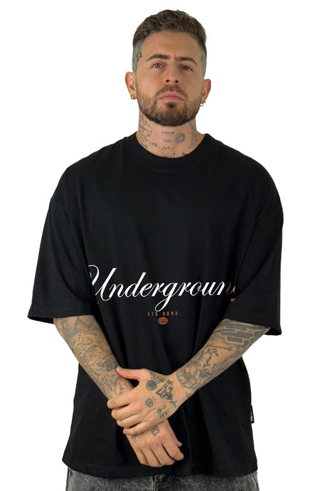 Oversize Negra True Underground alto gramaje