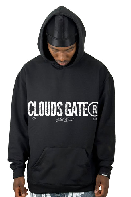 Buzo Capucha Negro Clouds Gate