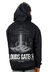 Buzo Capucha Negro Clouds Gate