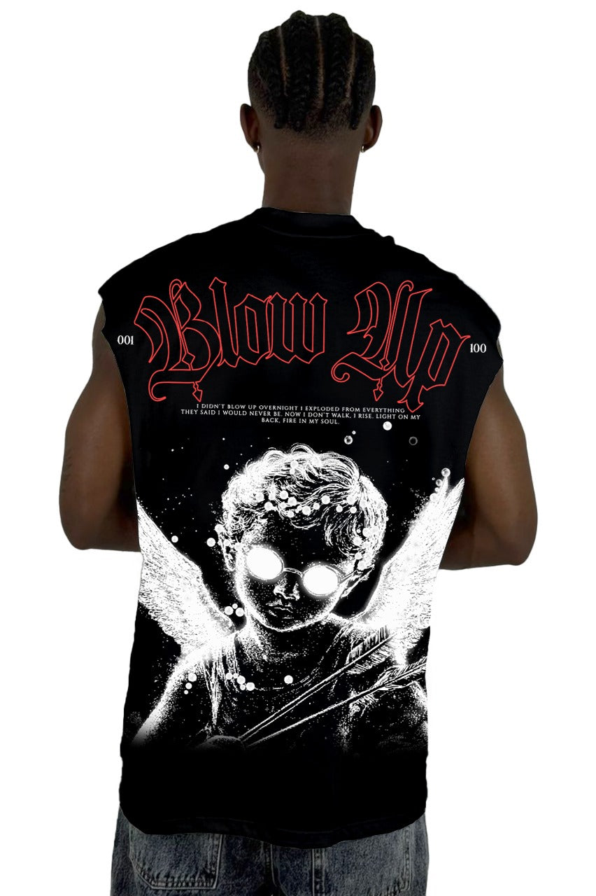 Camisilla Negra Blow Up Alto Gramaje