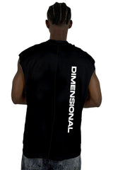 Camisilla Negra Dimensional Alto Gramaje