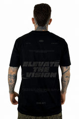 Camiseta Negra Elevate The Vision Alto Gramaje