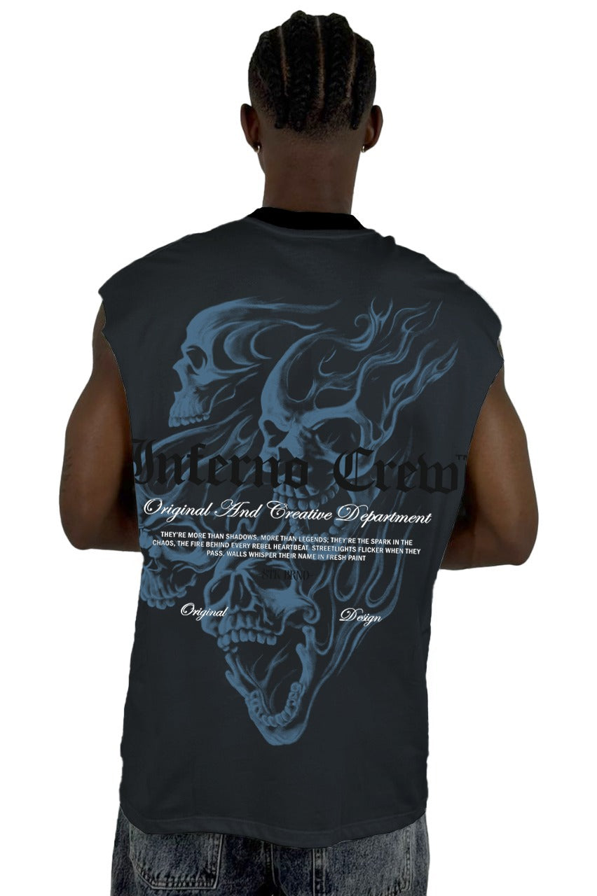 Camisilla Gris Inferno Crew Alto Gramaje