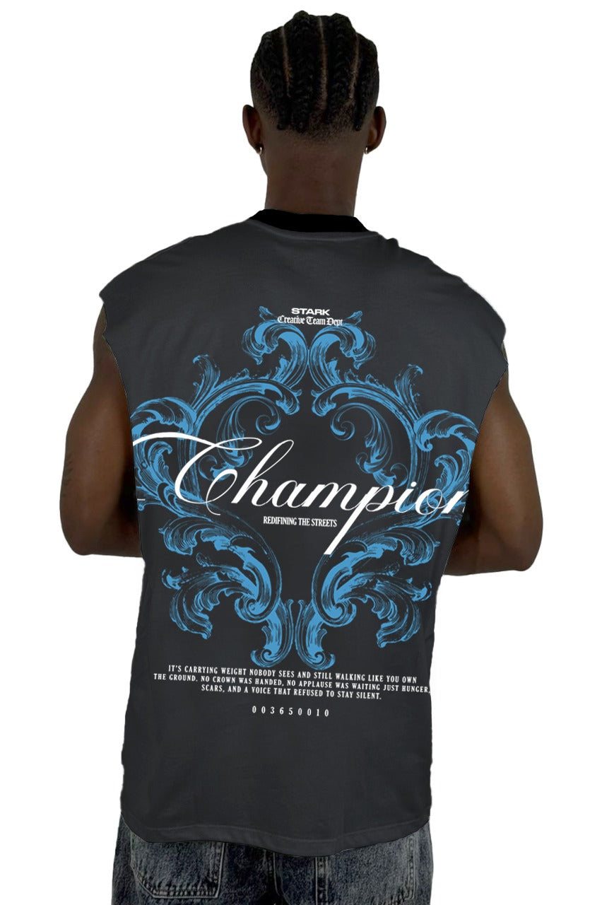 Camisilla Gris Champion Redifining the Streets Alto Gramaje