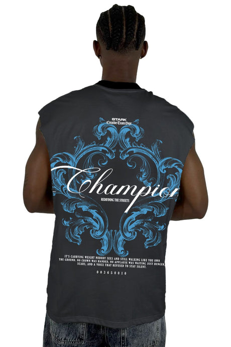 Camisilla Gris Champion Redifining the Streets Alto Gramaje