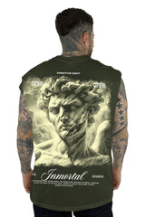 Camisilla  Verde Militar Inmortal Alto Gramaje