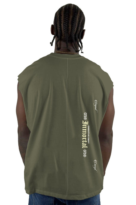 Camisilla Verde Estampado Frente Inmortal