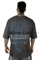 Oversize Gris Inferno Crew Alto Gramaje
