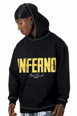 Buzo Capucha Negro Inferno