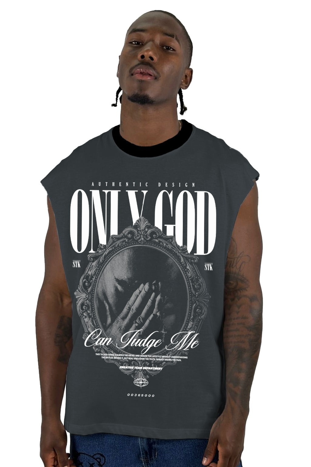 Camisilla Gris Only God Alto Gramaje