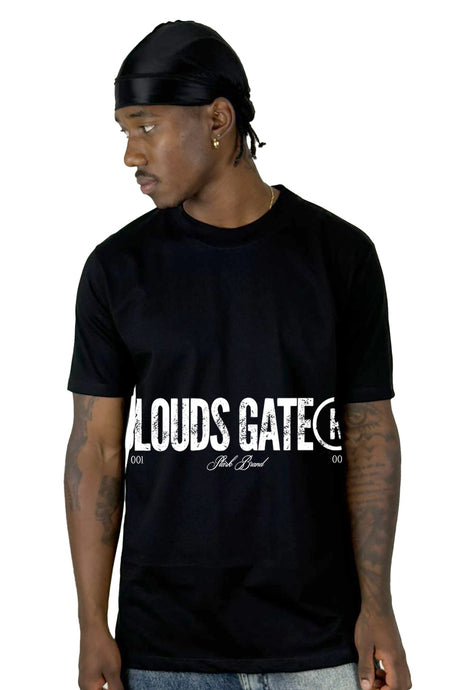 Camiseta Negra Clouds Gate Alto Gramaje
