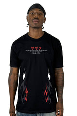 Camiseta Negra Lucky Strike 777 Alto Gramaje