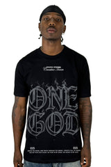 Camiseta Negra One God Alto Gramaje