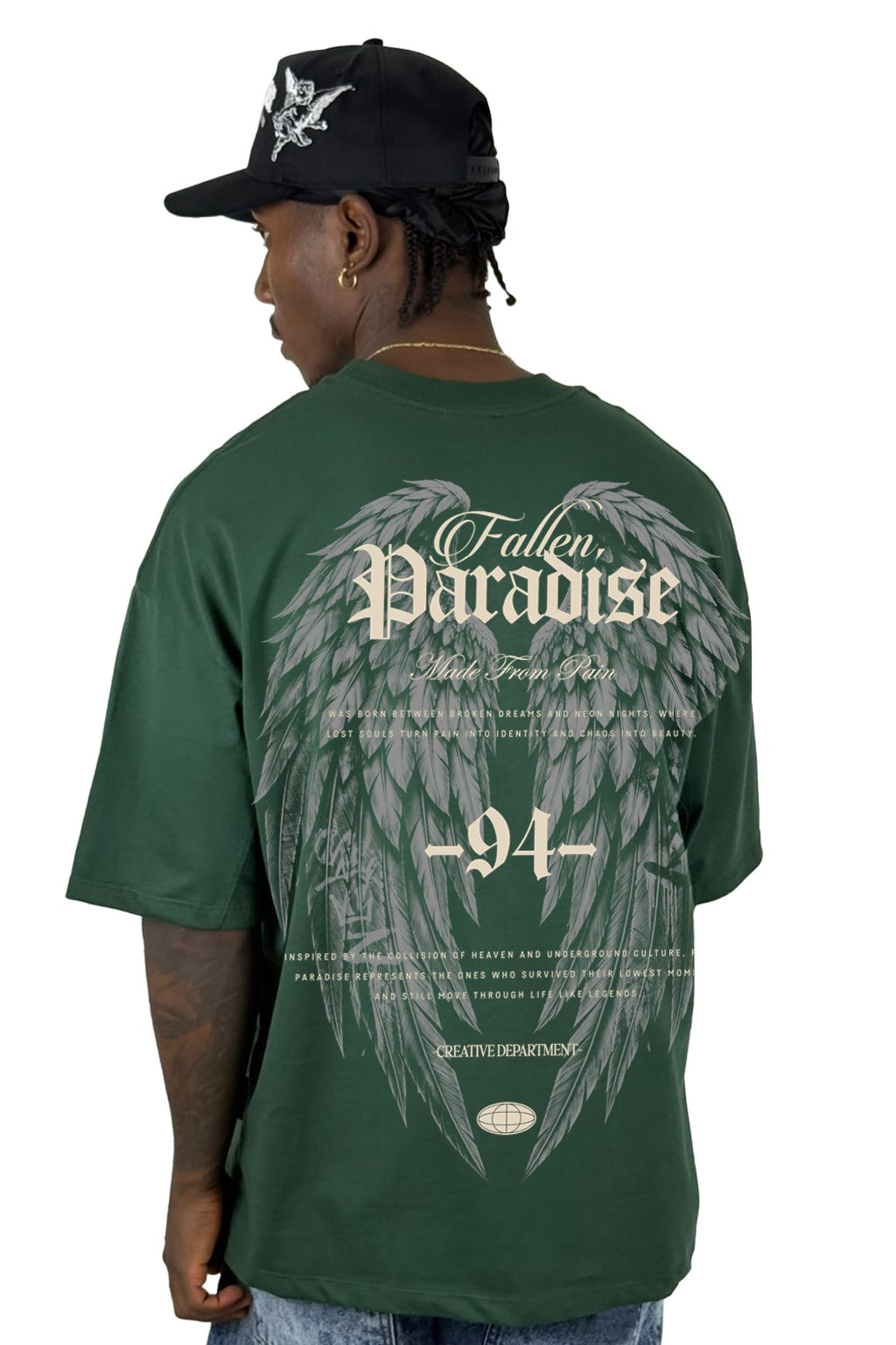 Oversize Verde Oscuro Paradise 94 Alto Gramaje