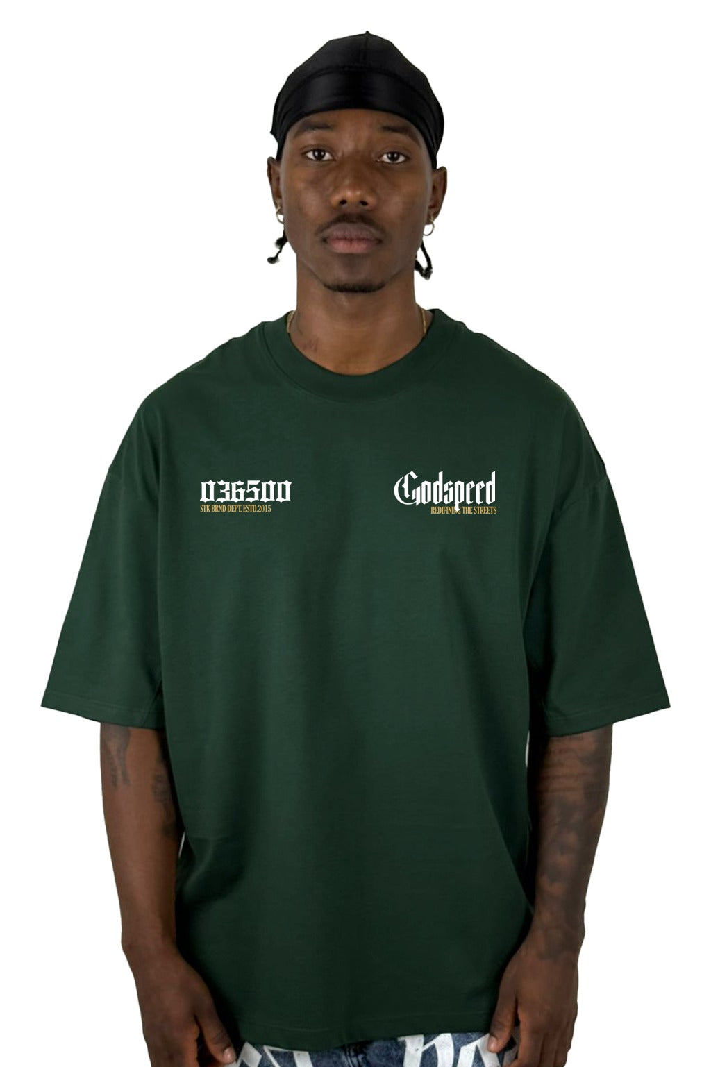 Oversize Verde Oscuro Godspeed Alto Gramaje