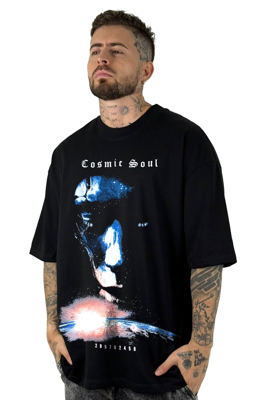 Oversize Negra Cosmic Soul Alto Gramaje